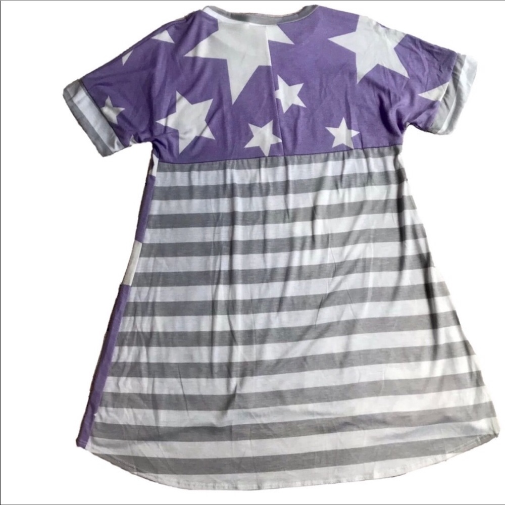 NWT Boutique Haptics Purple Stars Stripes - Picture 6 of 7